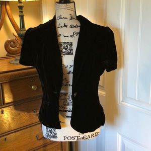 Calvin Klein Short Sleeve Velvet Jacket